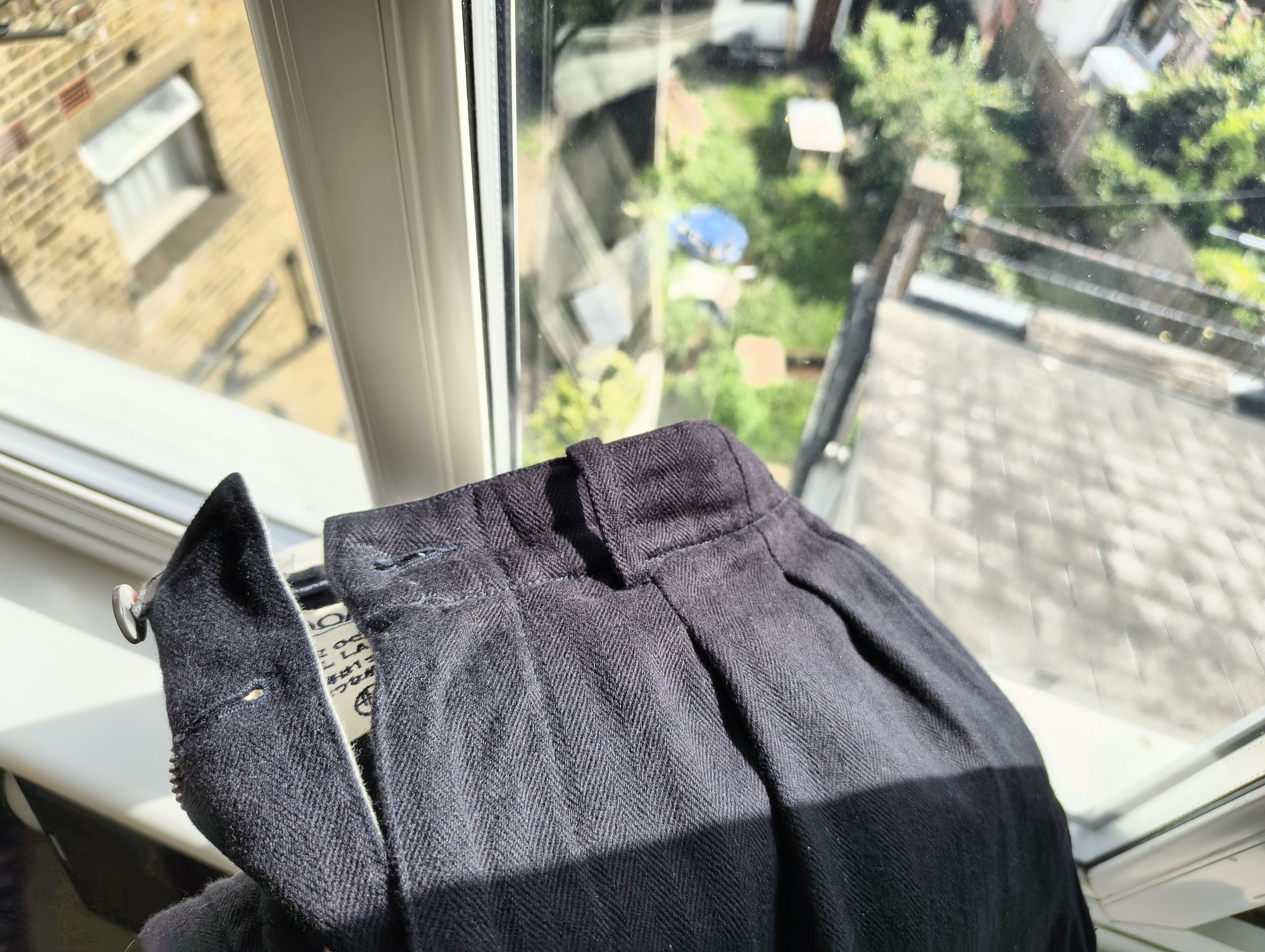Nanamica Cotton wool pants - deep sea Size US 30 / EU 46 - 4 Thumbnail