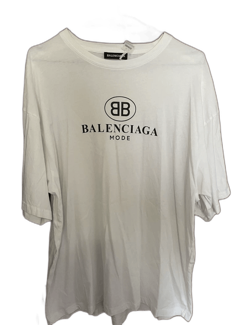 Balenciaga balenciaga white short sleeve tee Size US S / EU 44-46 / 1 - 1 Thumbnail