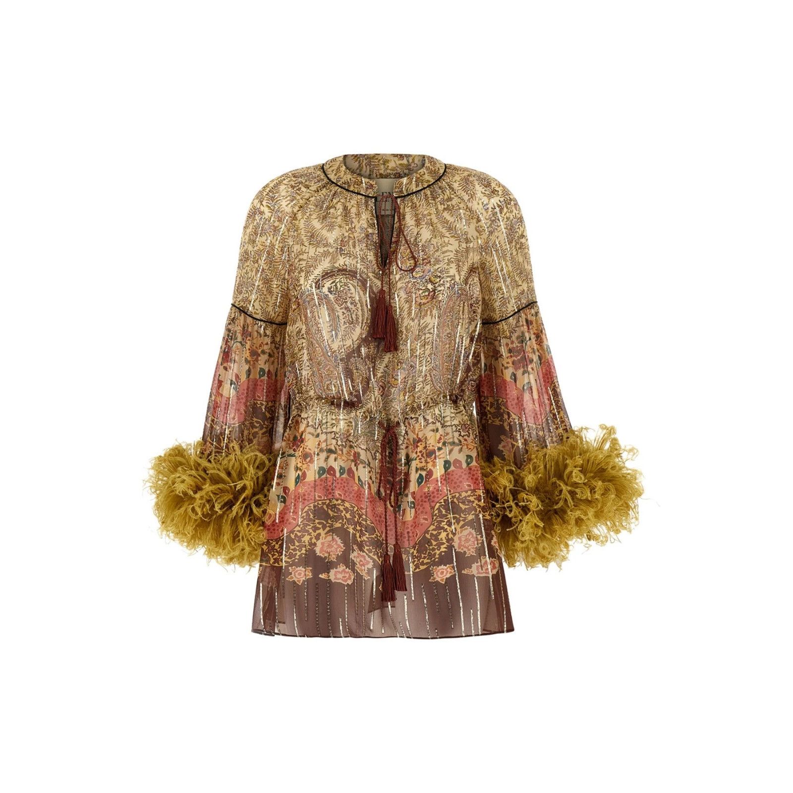 VALENTINO GARAVANI Voyage Imaginaire Paisley Feather Multico