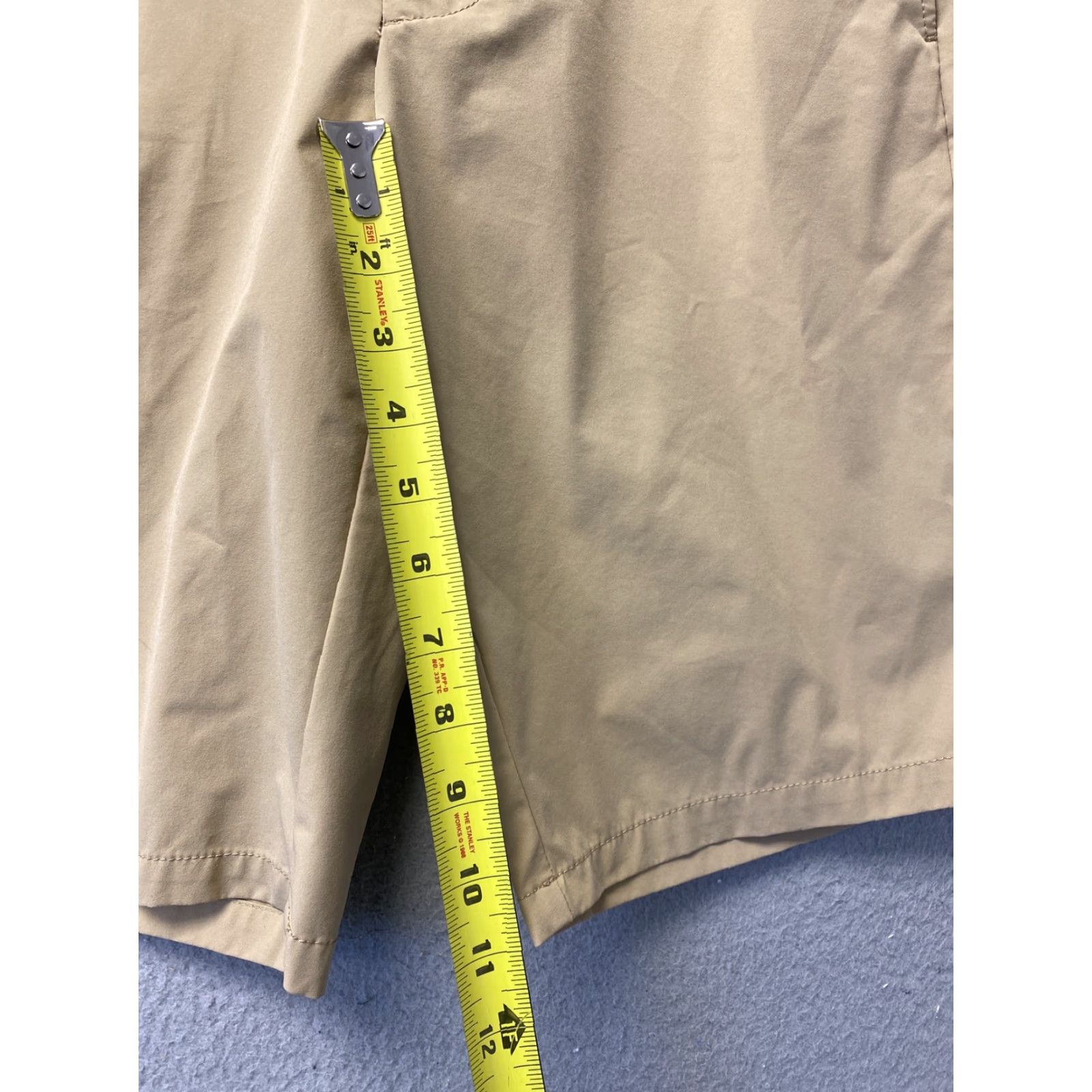 J.Crew J.CREW Shorts Mens 29 Beige Flat Front Chino Polyester 11" Inseam Light / 99-48 Regular Chino Preppy Stretch Casual Casual Wear Men Size US 29 - 3 Thumbnail