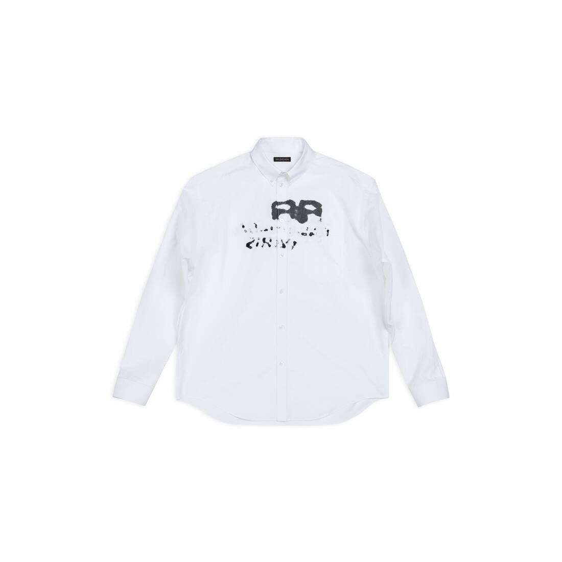 Balenciaga o1la1rc1a0625 Hand-Drawn Bb Icon Long Sleeve Shirt Size US M / EU 48-50 / 2 - 1 Thumbnail