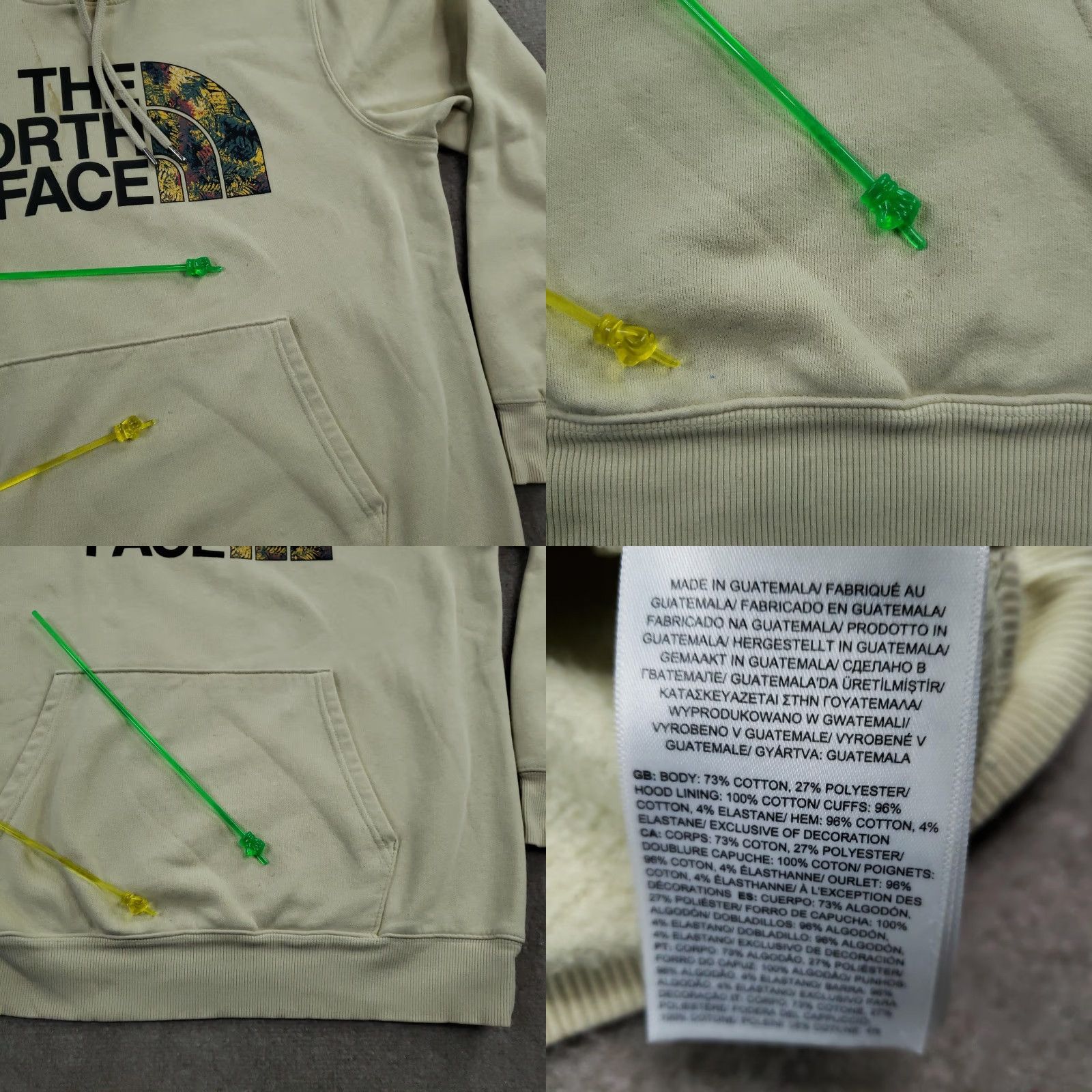 The North Face The North Face Hoodie Mens Large Beige Pullover Fleece Graphic Logo Sweatshirt Z Size US L / EU 52-54 / 3 - 10 Thumbnail