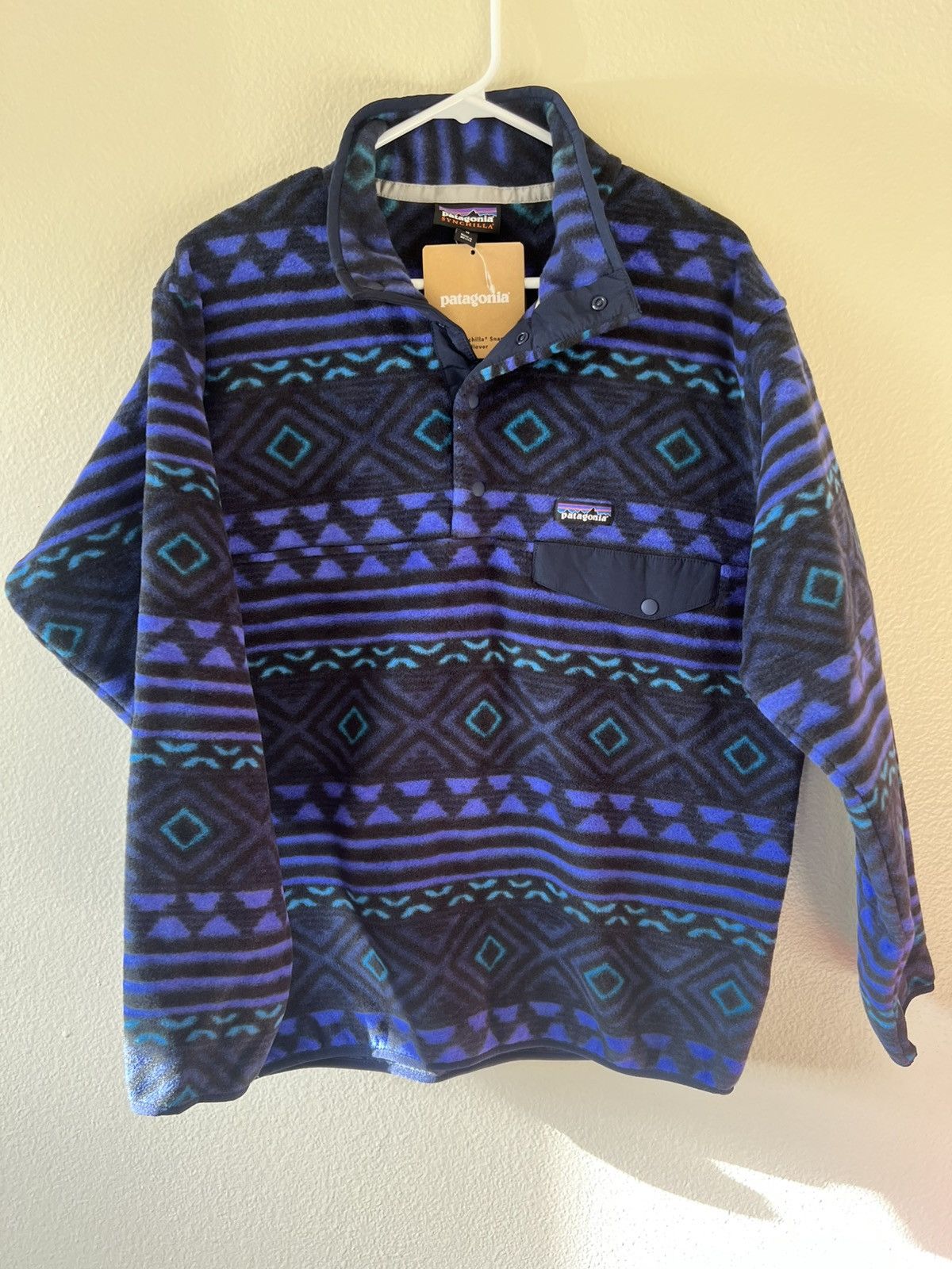 Patagonia NWT Patagonia Synchilla Snap-T Fleece Mens Med Aztec Diamond Size US M / EU 48-50 / 2 - 1 Thumbnail