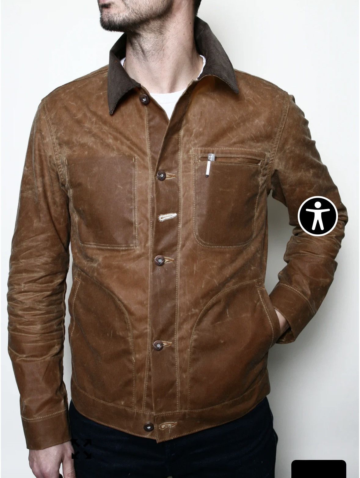 Rogue Territory Cord Collar Supply Jacket / Whiskey Ridgeline Size US S / EU 44-46 / 1 - 6 Thumbnail