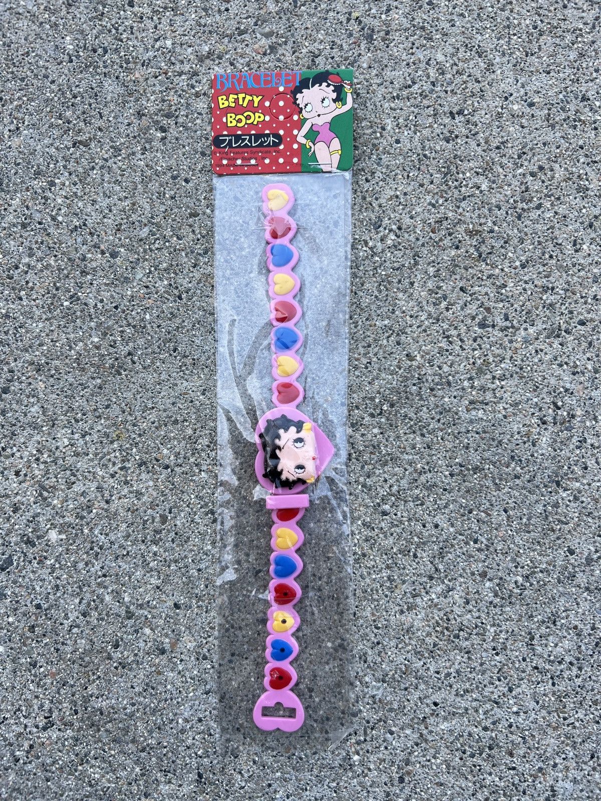 Japanese Brand × Vintage 1994 Betty Boop Pink/Multi Hearts One Size Bracelet Size ONE SIZE - 1 Thumbnail