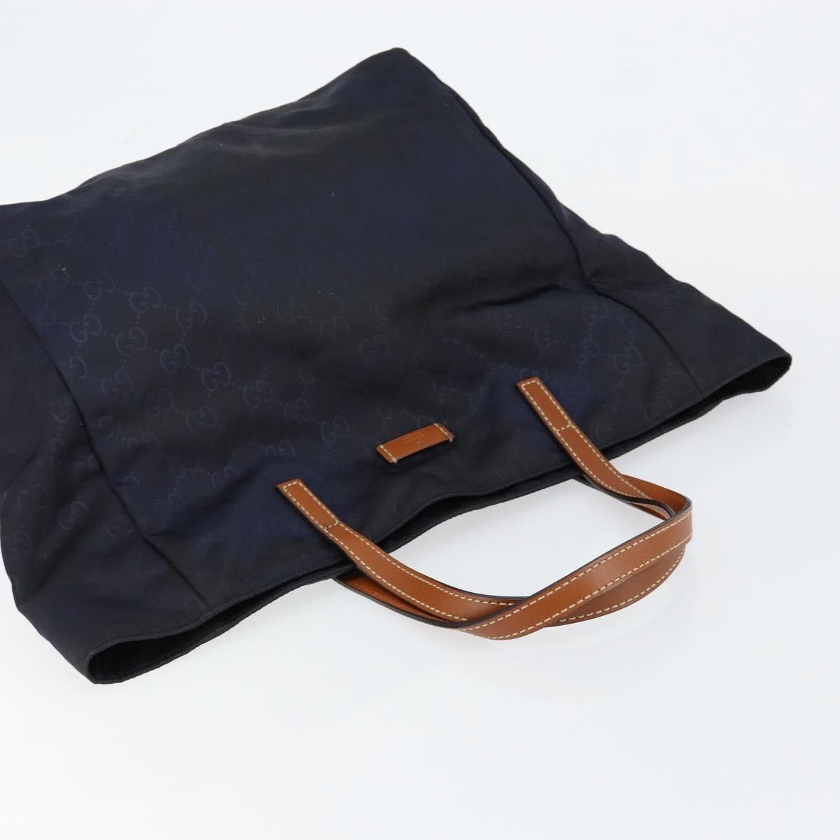 Gucci GUCCI GG Canvas Tote Bag Nylon Navy Size ONE SIZE - 6 Thumbnail