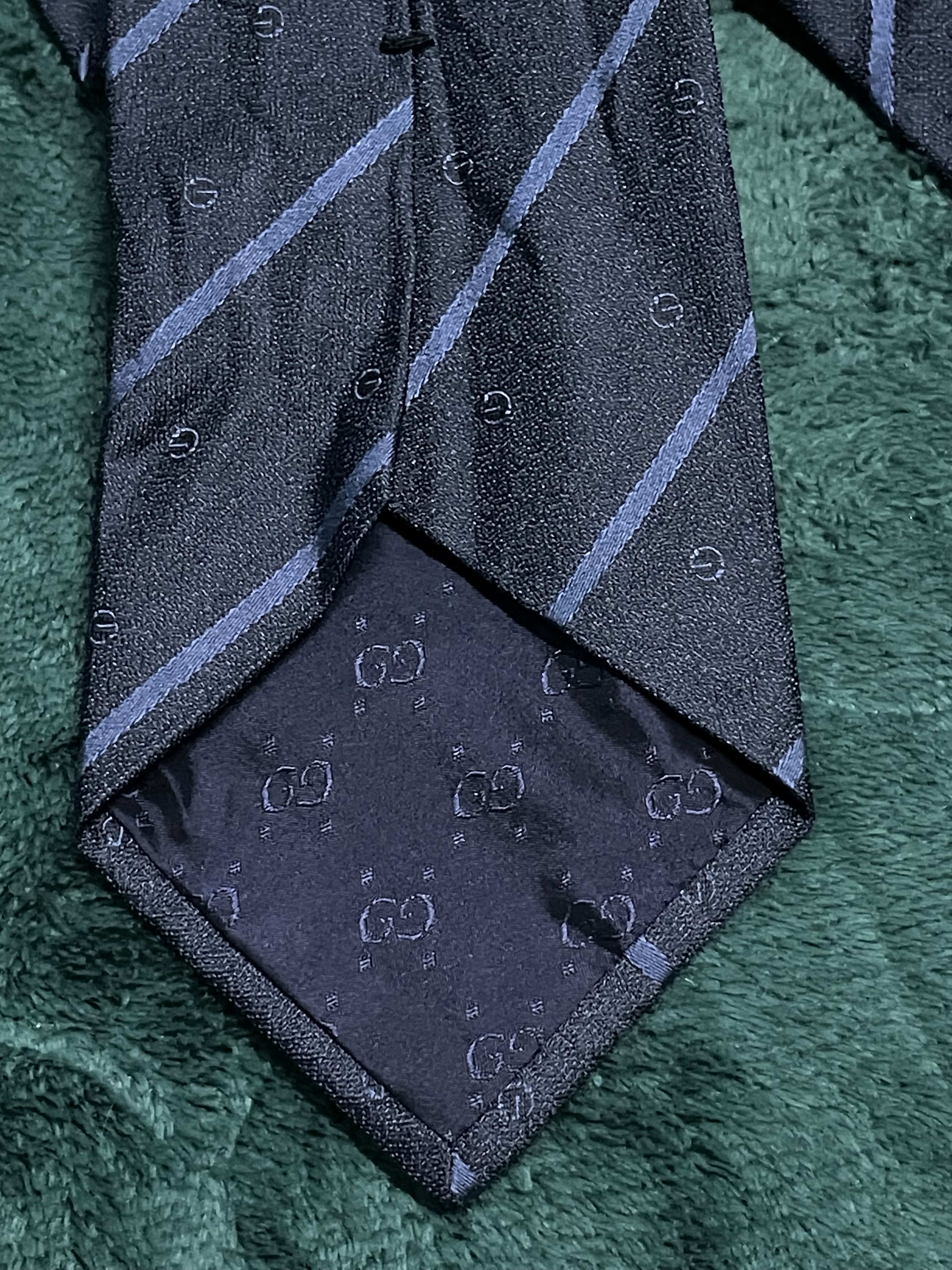 Designer × Gucci Gucci G Logo Silk Tie Size ONE SIZE - 3 Thumbnail
