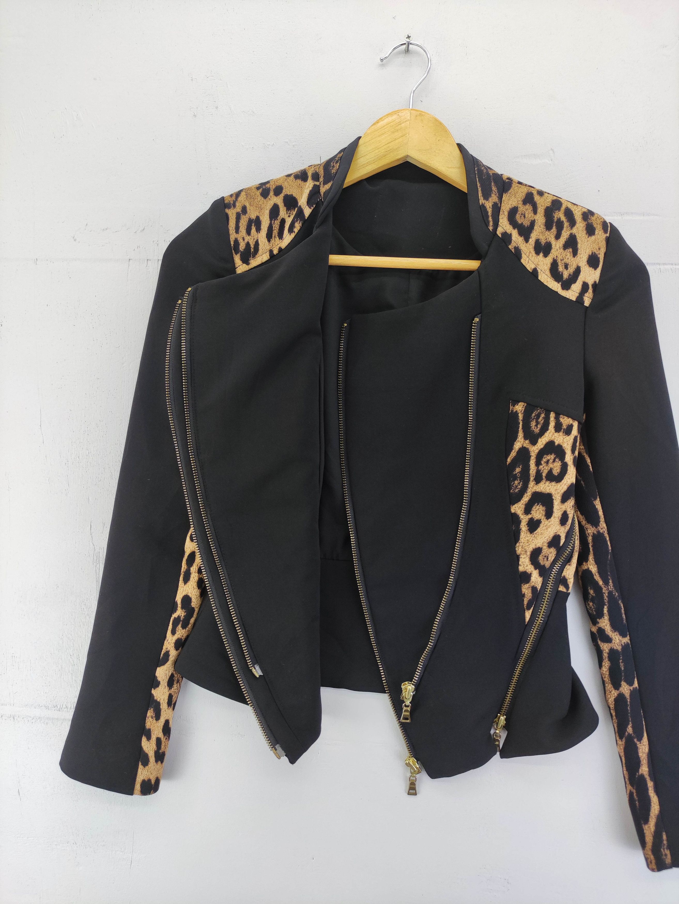 Japanese Brand Vintage Japanese Brand Cheetah Pattern Jacket Unbrand Zipper Size XXS / US 00 / IT 34 - 3 Thumbnail