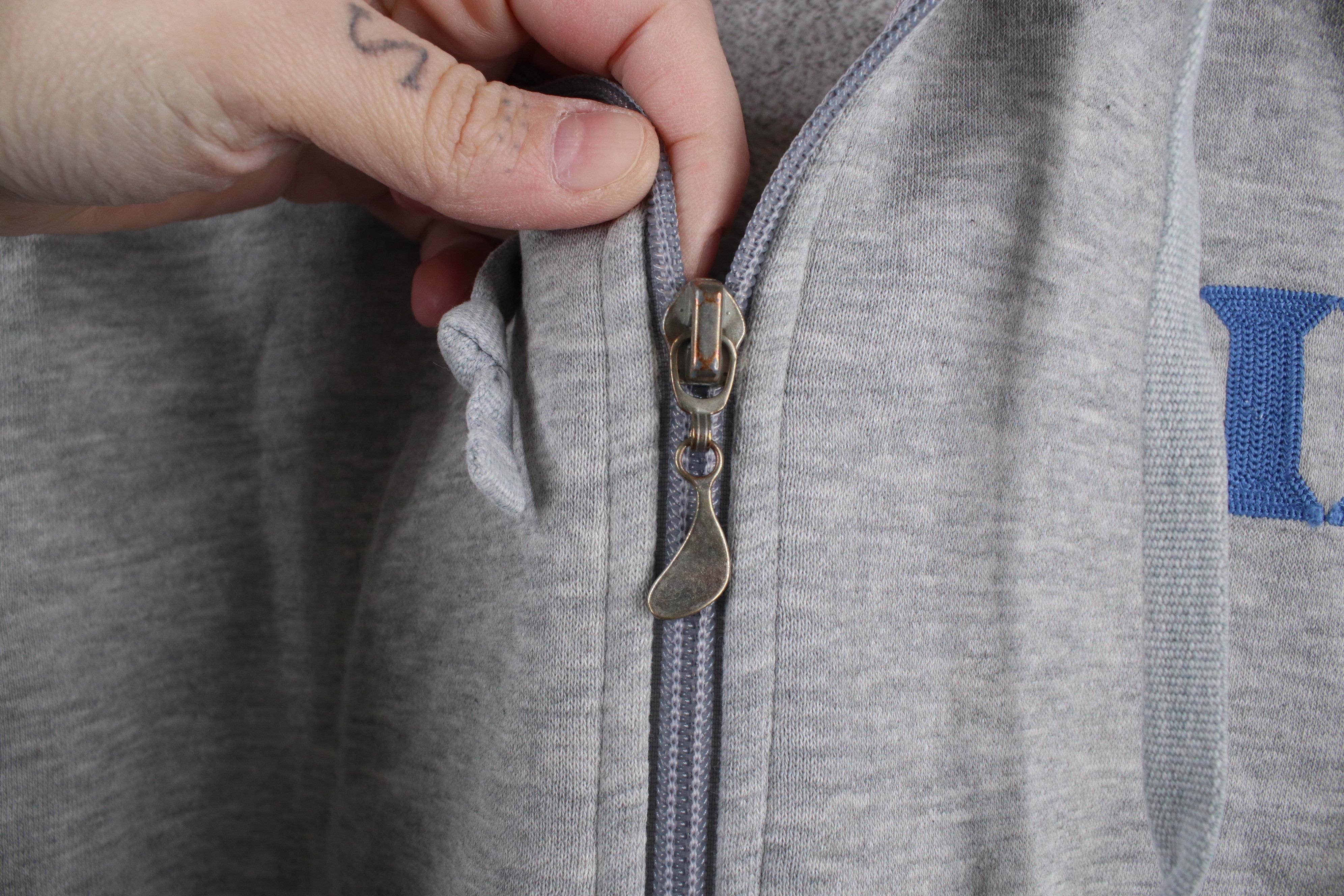 Nike × Vintage Vintage Y2K Nike Mini Swoosh Duke University Full Zip Hoodie Size XL / US 12-14 / IT 48-50 - 5 Thumbnail