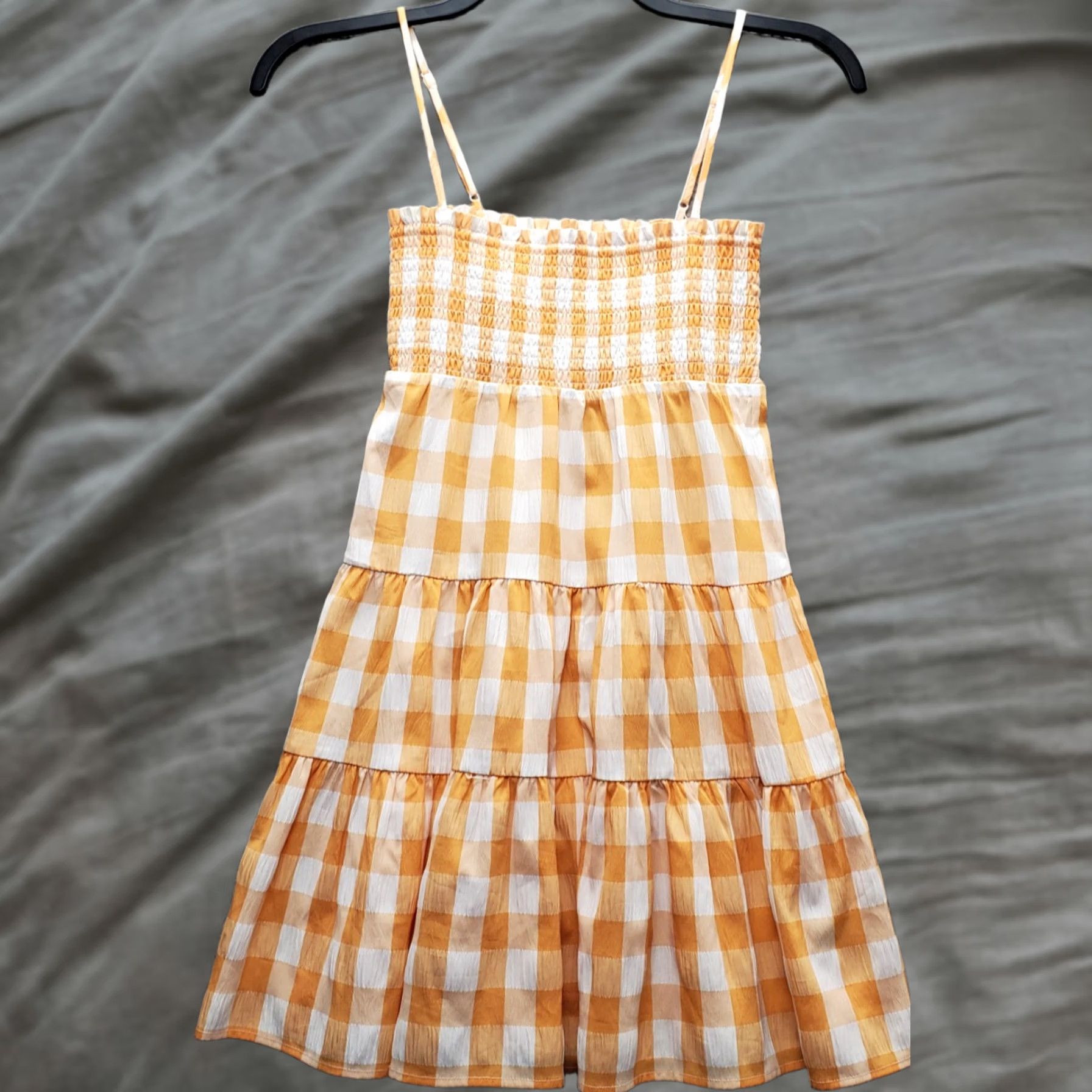 BB Dakota BB Dakota Mini Dress Womens XS Multi Gingham Smocked Chest Tiered Size XS / US 0-2 / IT 36-38 - 1 Thumbnail