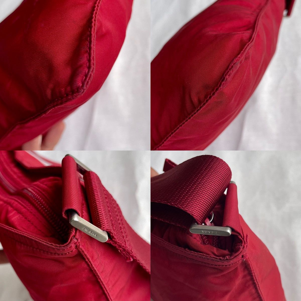 Prada Prada Red Tessuto Triangle Logo Nylon Crossbody Size ONE SIZE - 22 Thumbnail