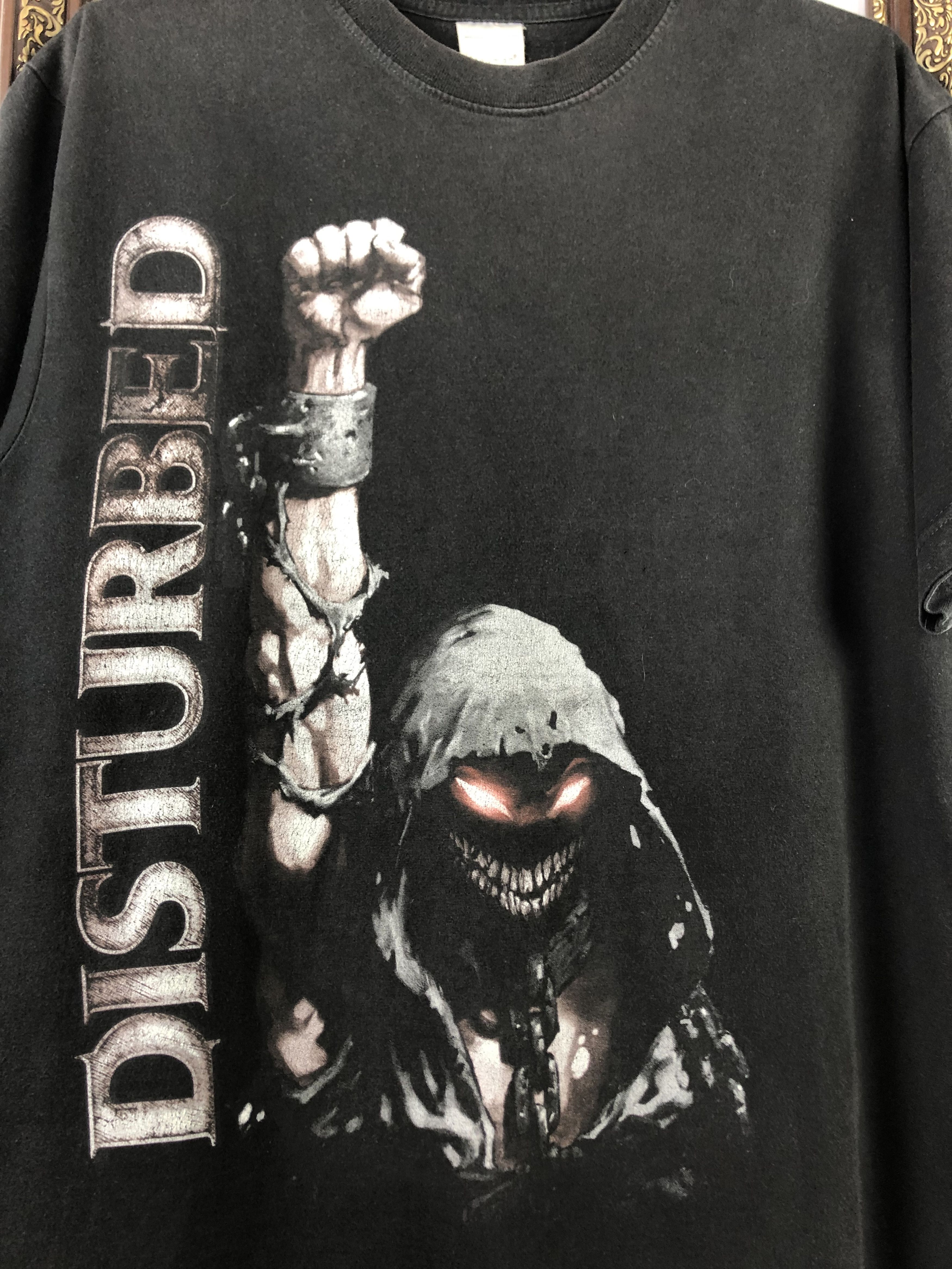 Band Tees Vintage Disturbed Band Shirt Metal Rock Black Tee Rare Mens Size US M / EU 48-50 / 2 - 5 Thumbnail