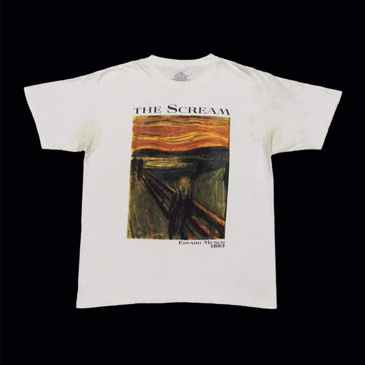 image of Art x Vintage Edvard Munch in White, Men's (Size Large)
