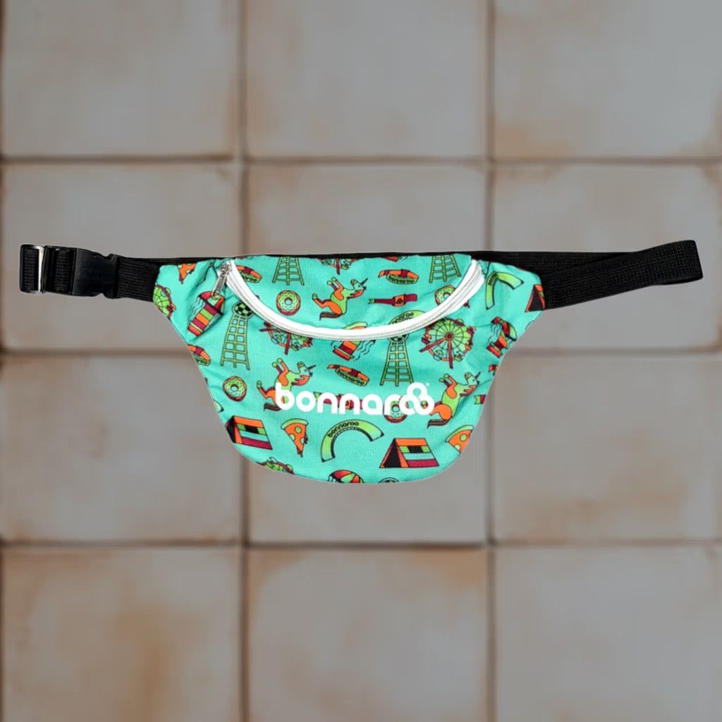 Vintage VINTAGE Bonnaroo Bag Green Waist Fanny Pack Adjustable Strap Music Festival Merch Gear Size ONE SIZE - 1 Thumbnail