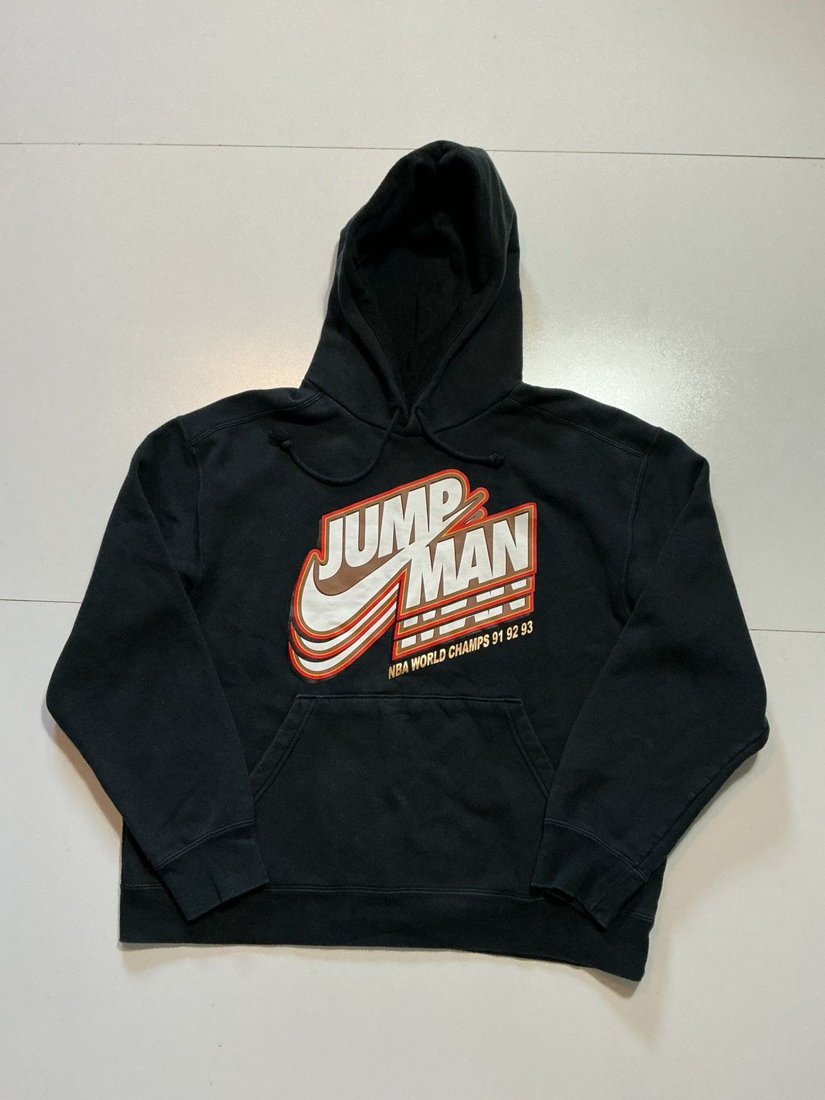 Jordan Brand Air Jordan Nike Jumpman Logo 3 Peat NBA World Champs Hoodie Size US XXL / EU 58 / 5 - 3 Thumbnail