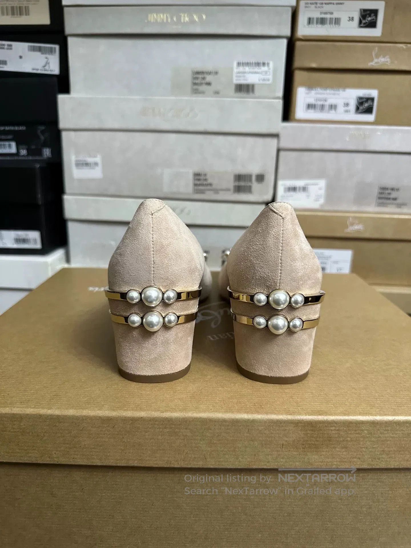 Roger Vivier Roger Vivier Pearl Buckle Block Heel Shoes. Size US 7 / IT 37 - 3 Thumbnail