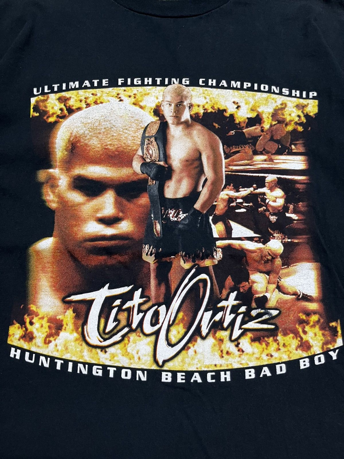 WCW/nWo Vintage 1998 Tito Ortiz Ufc Wcw MMA Legend T-Shirt Size US L / EU 52-54 / 3 - 2 Thumbnail