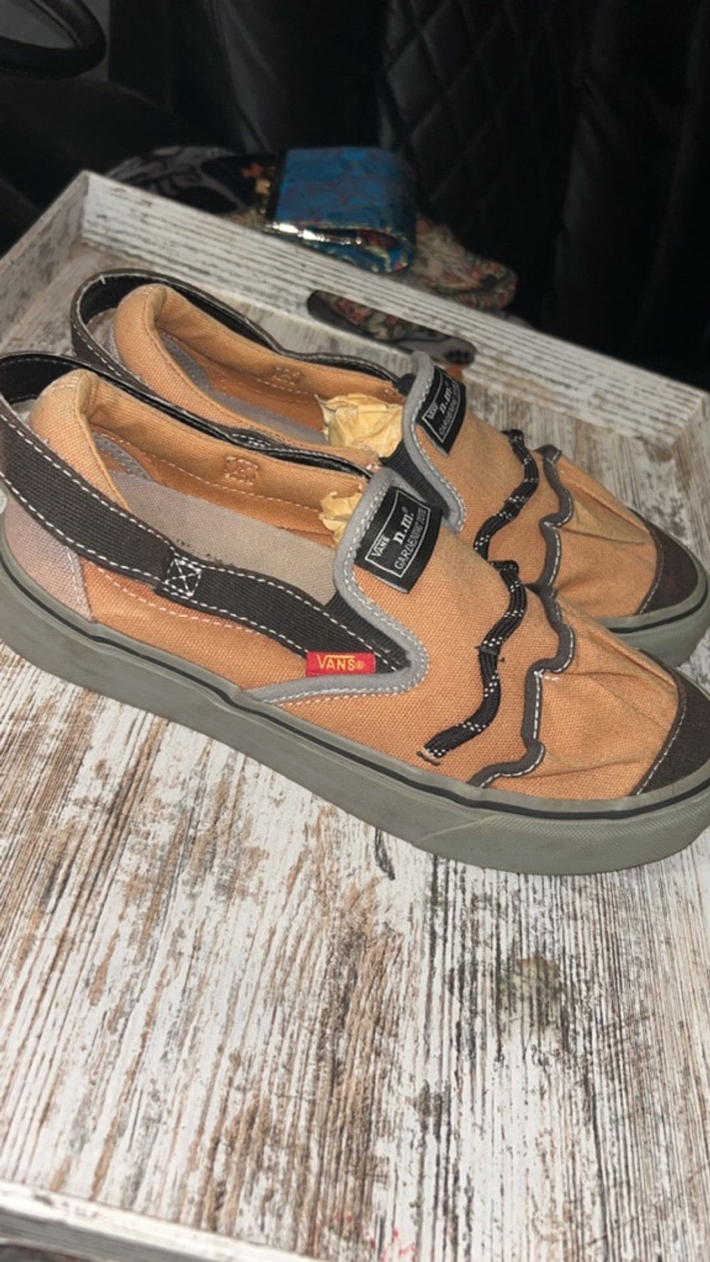 Vans Women's Vans N.M. Gardening Tote Slip-On Sneakers 8 Orange B Size US 6.5 / IT 36.5 - 2 Thumbnail