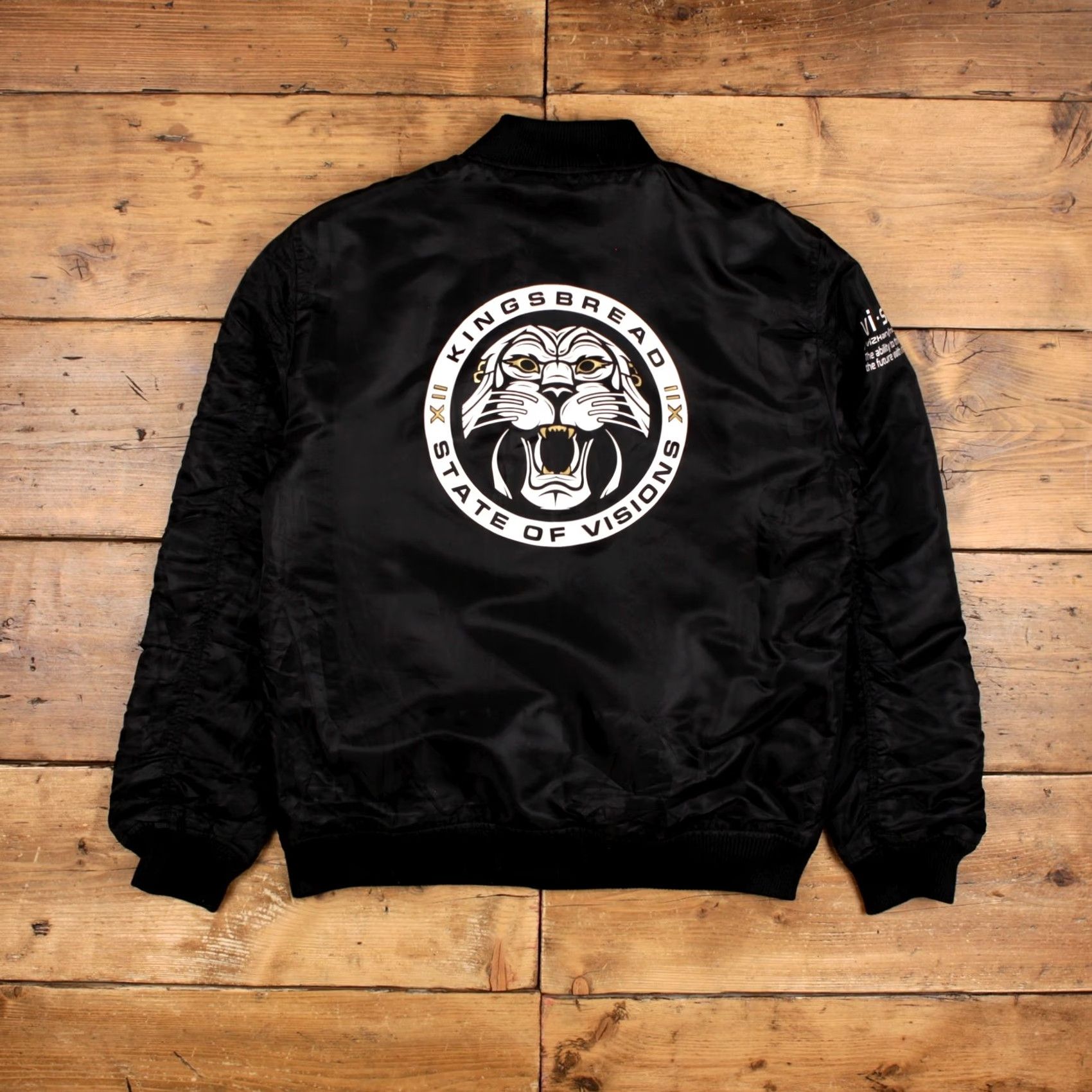 Vintage VINTAGE Bomber Jacket L MA-1 Black Mens Jacket Size US L / EU 52-54 / 3 - 2 Thumbnail
