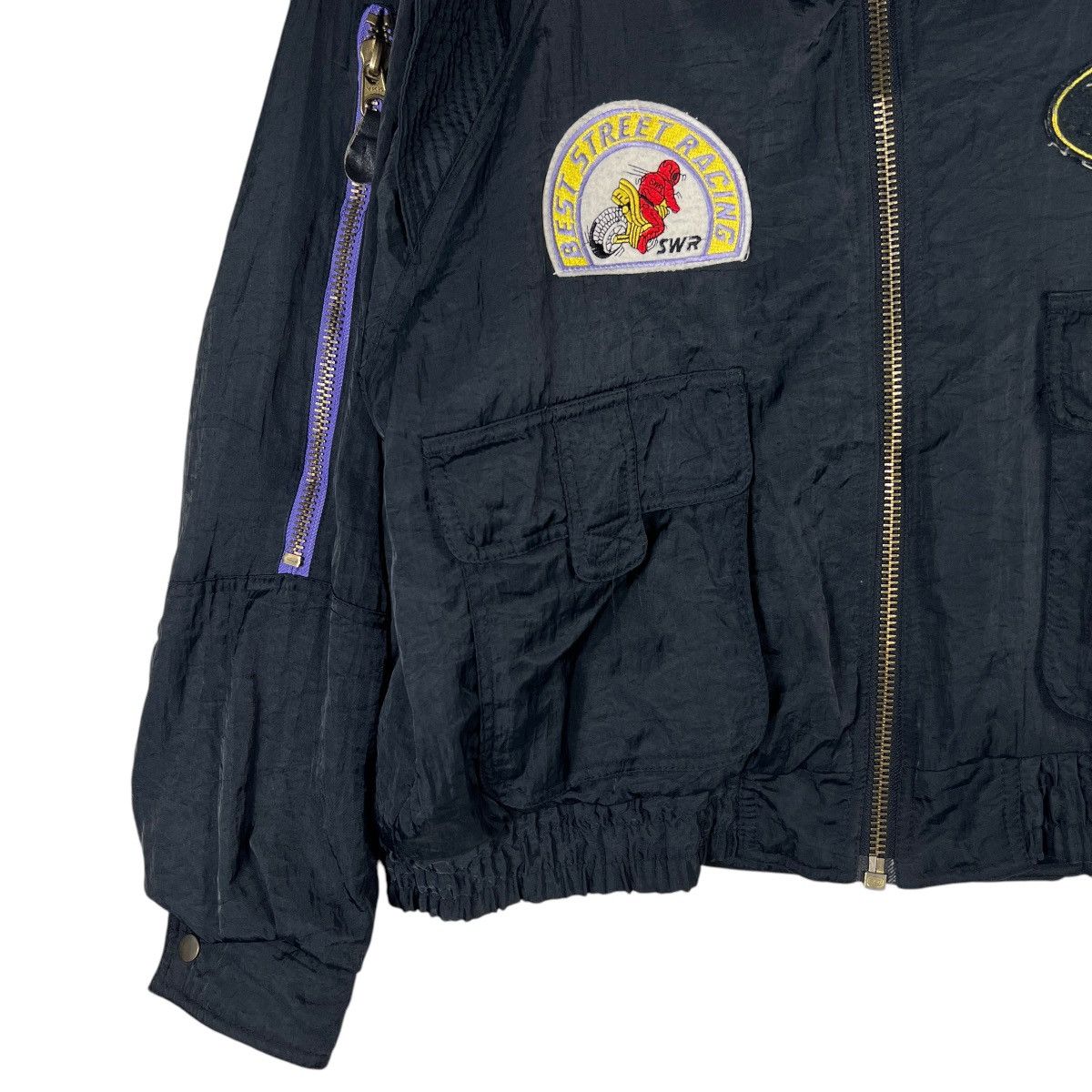 Japanese Brand × Sports Specialties 🔥 80s VINTAGE BASIC RIDERS STYLE BOMBER JACKET Size US L / EU 52-54 / 3 - 4 Thumbnail