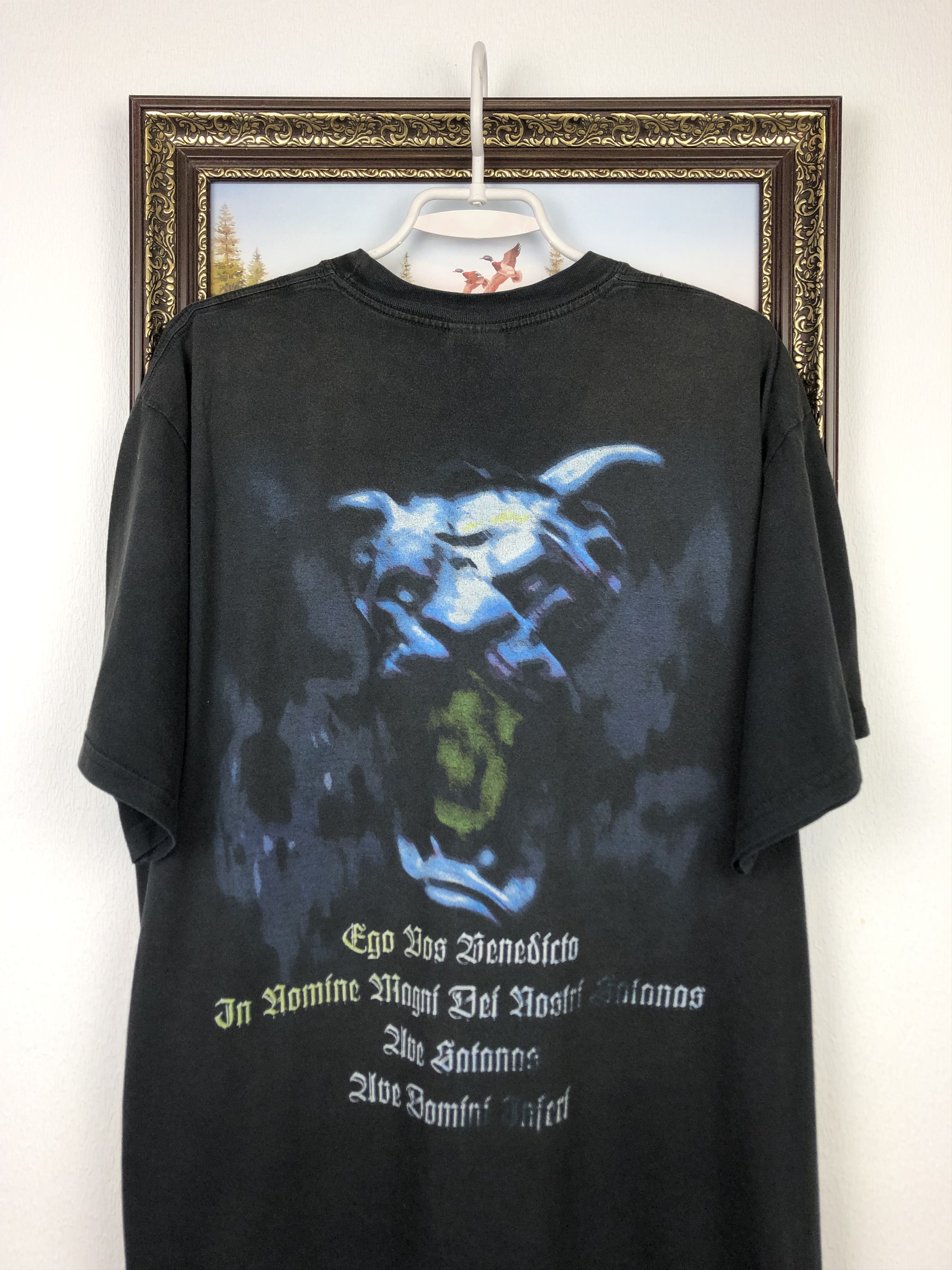 Band Tees × Vintage Vintage Dark Funeral Vobiscum Satanas Death Metal Shirt Tee Size US XL / EU 56 / 4 - 11 Thumbnail