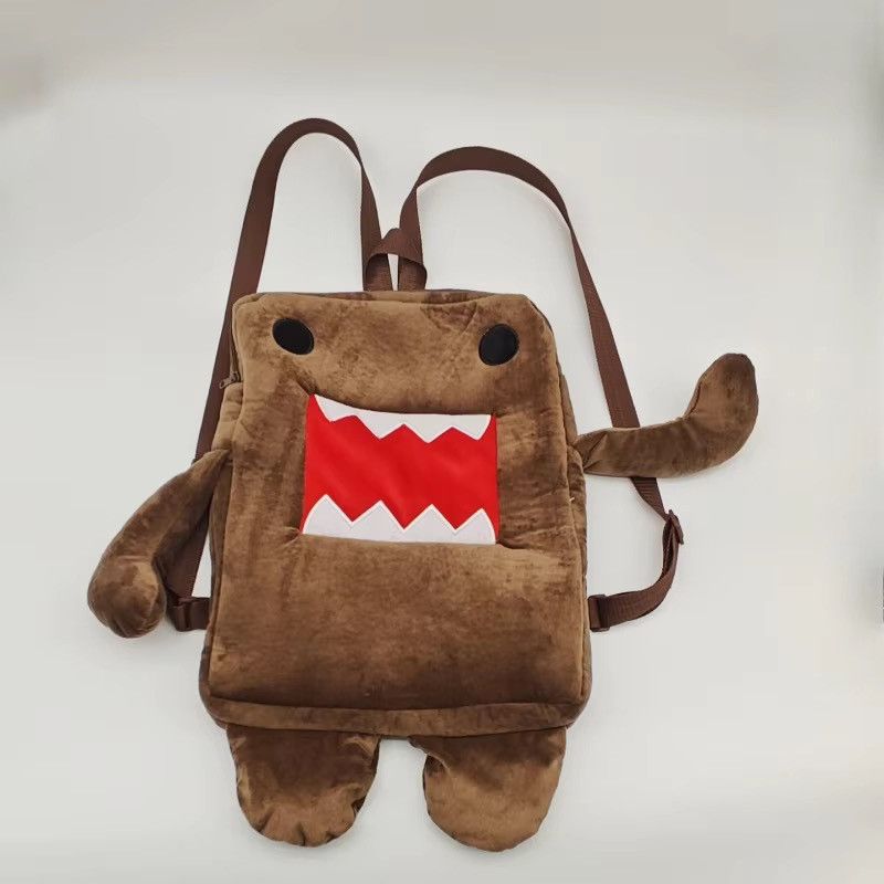 Japanese Brand Harajuku Brown Stuffed Plush Backpack Size ONE SIZE - 3 Thumbnail
