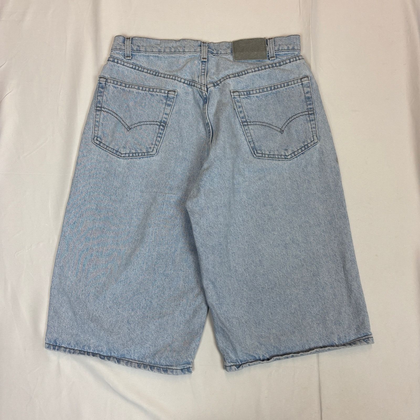 Levi's × Vintage Vintage 90s Levi's Silvertab Baggy Denim Shorts Jorts 33 Size US 33 - 2 Thumbnail