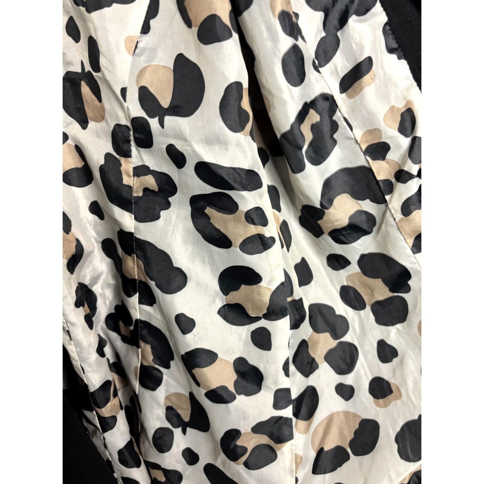 Sandro Sandro Jacket Womens Medium Black Leopard Print Lined Button Up Blazer Coat Size M / US 6-8 / IT 42-44 - 5 Thumbnail