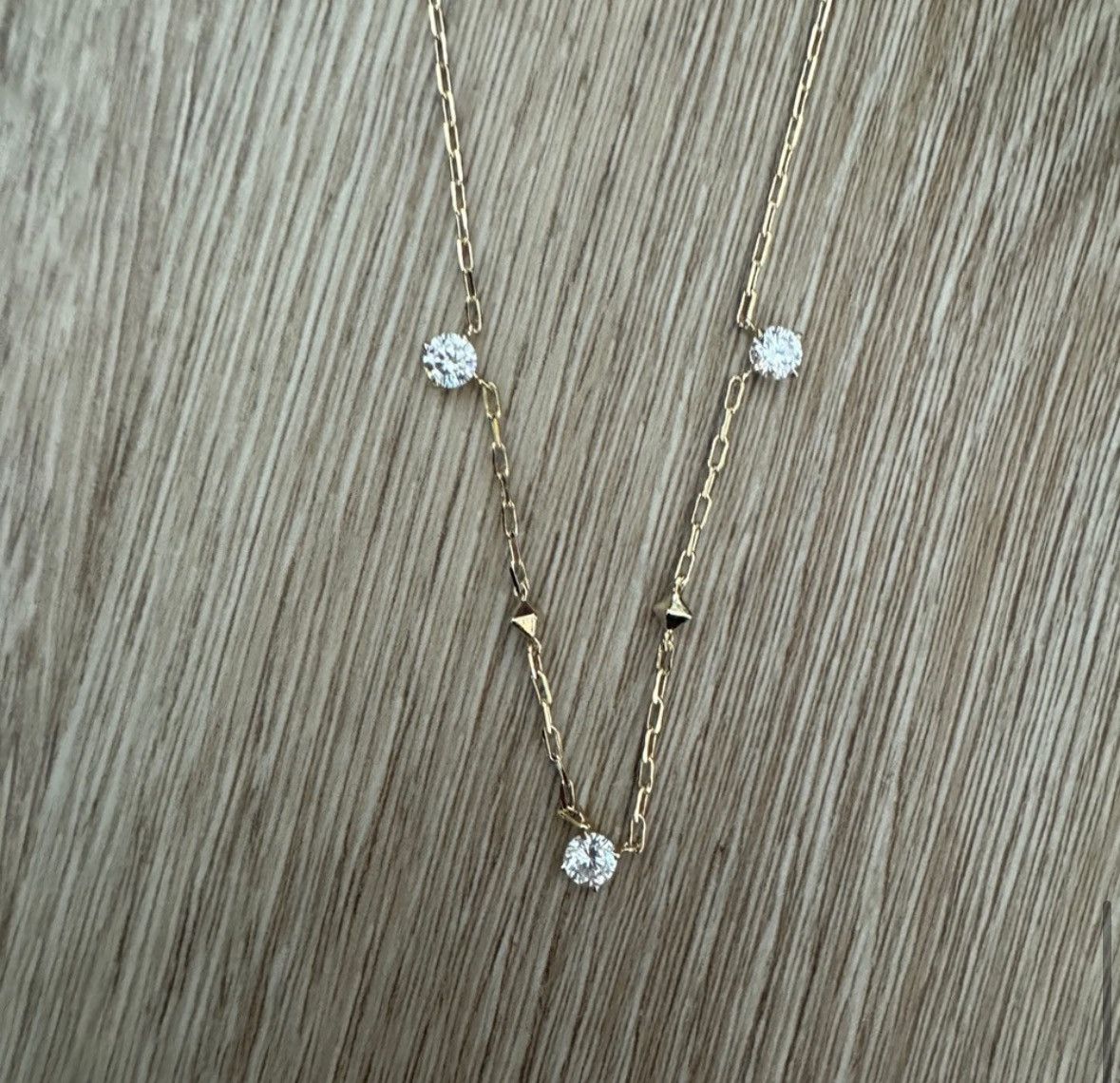 Kendra Scott NWT Kendra Scott Jada Gold Strand Necklace in White CZ Size ONE SIZE - 8 Thumbnail