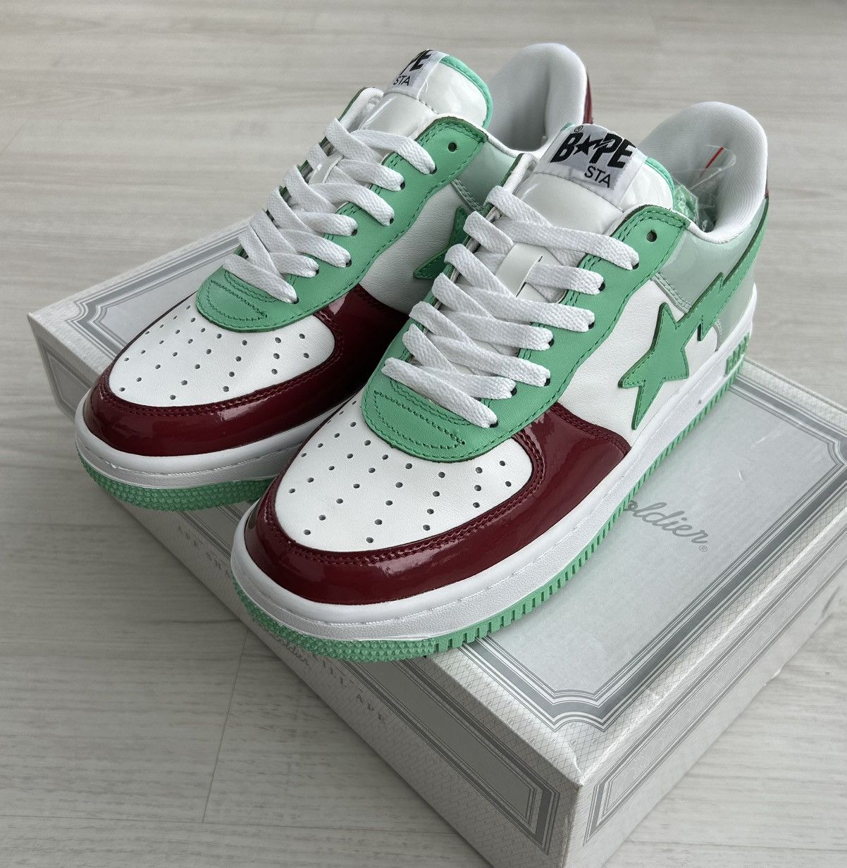 Bape VERY RARE OG 2009 A BATHING APE SENDAI EXCLUSIVE BAPESTA Size US 10 / EU 43 - 2 Thumbnail
