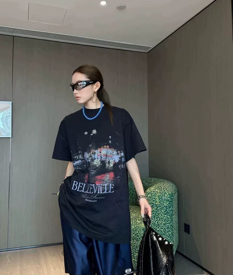 Balenciaga Balenciaga 24FW Black Washed Night Scene Parisian Aged Sho Size US L / EU 52-54 / 3 - 6 Thumbnail