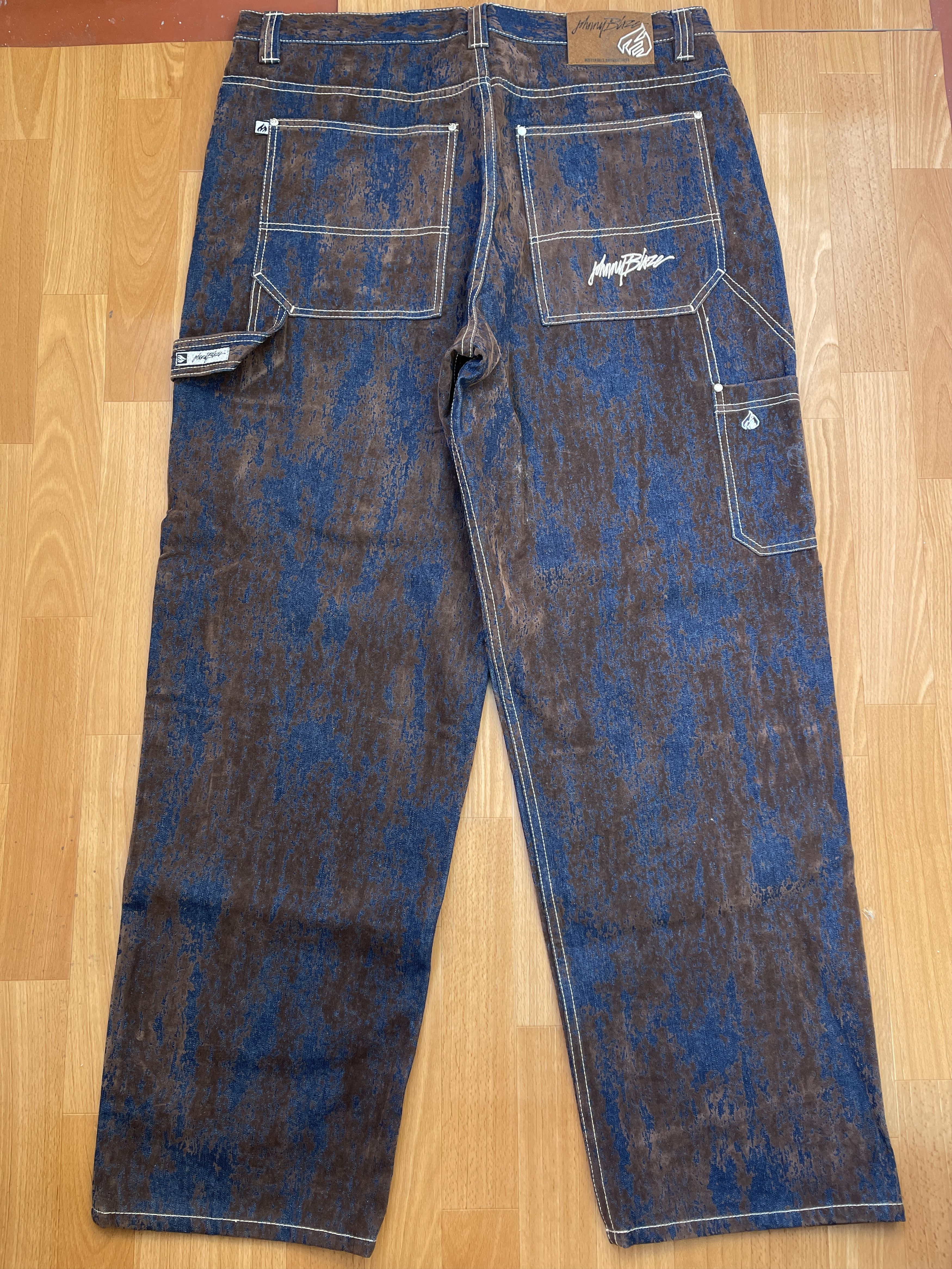 Wu-Tang Clan Johnny Blaze jeans, Wu Wear, vintage hip hop baggy, 90s 40 Size US 40 / EU 56 - 1 Thumbnail