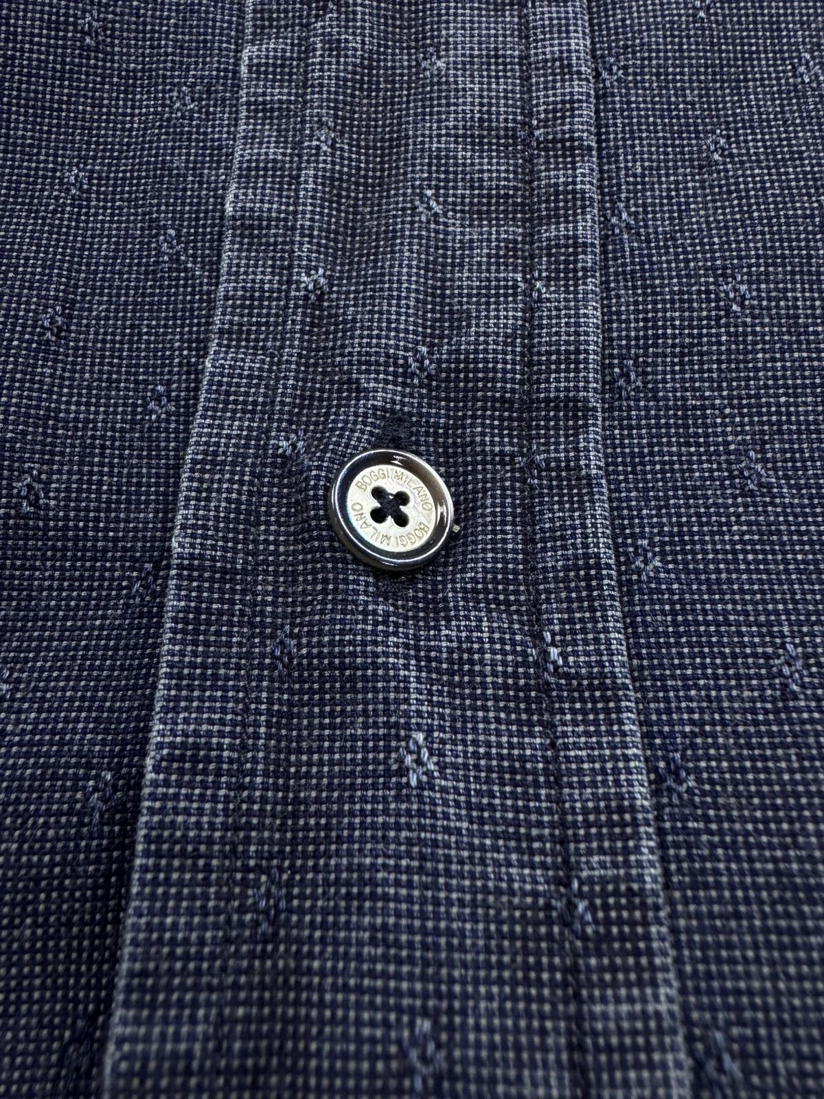 Boggi BOGGI MILANO Denim shirt Long sleeve BUTTON UP Mens size M Size US M / EU 48-50 / 2 - 8 Thumbnail
