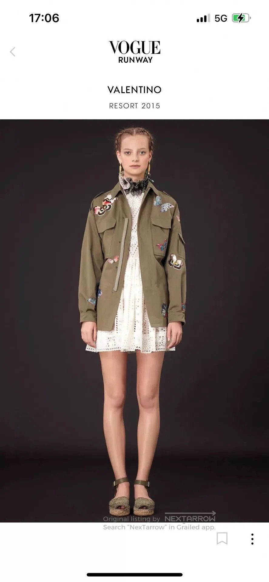 Valentino Valentino Embroidered White Dress. Size S / US 4 / IT 40 - 6 Thumbnail