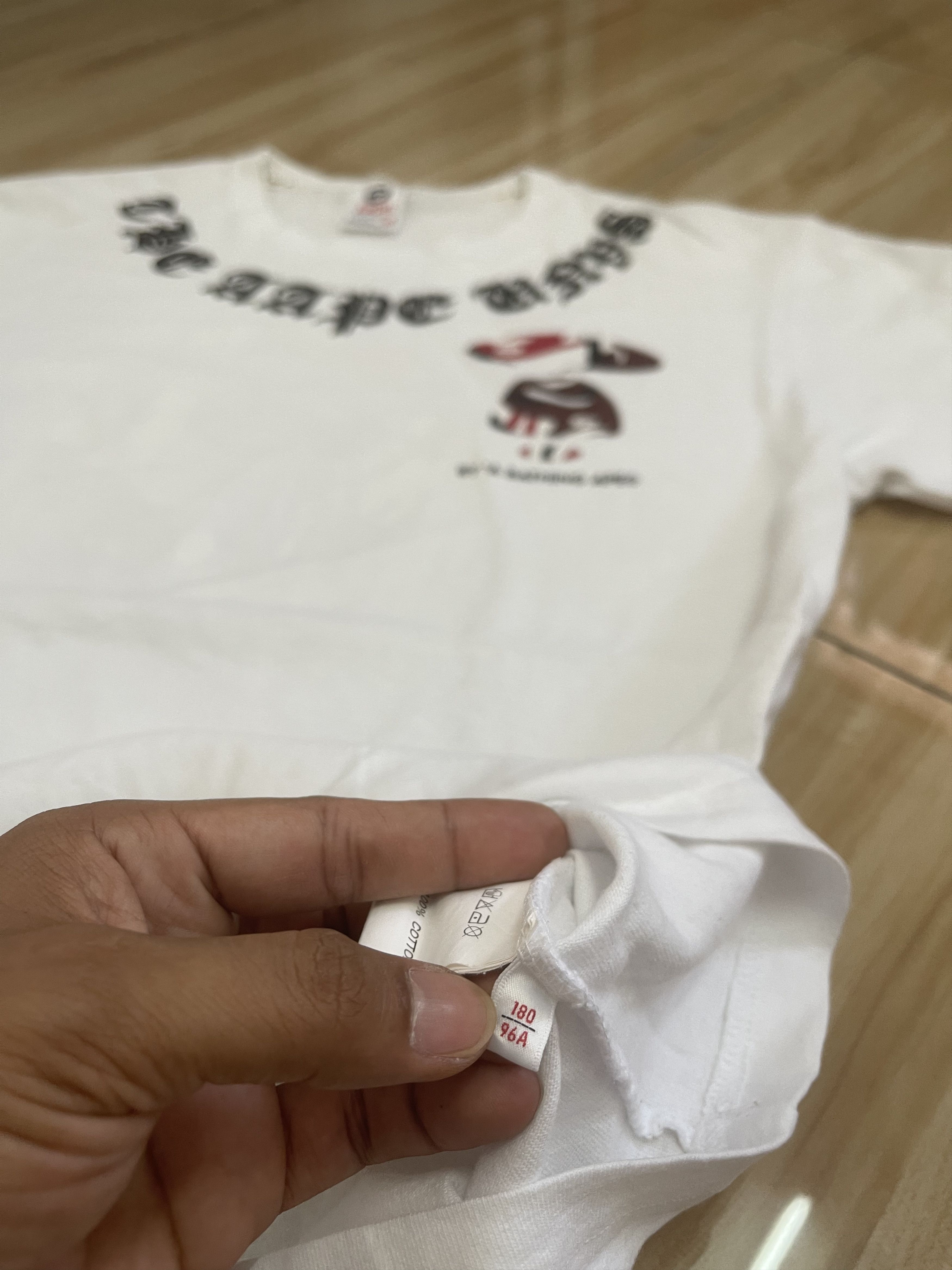 Aape Bathing ape white tee Size US L / EU 52-54 / 3 - 5 Thumbnail