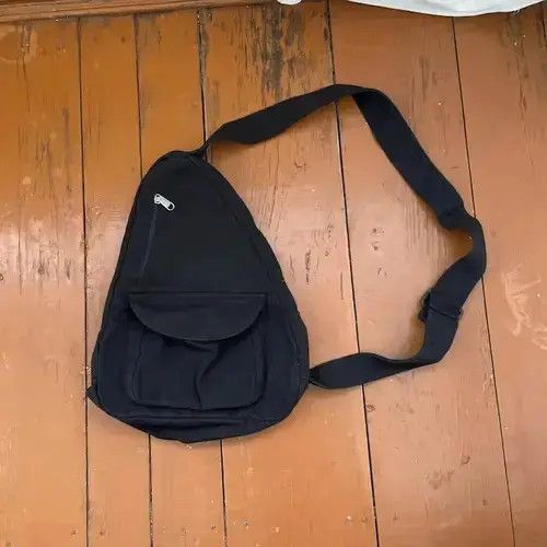 Vintage Sling Crossbody Bag in Black, Men's