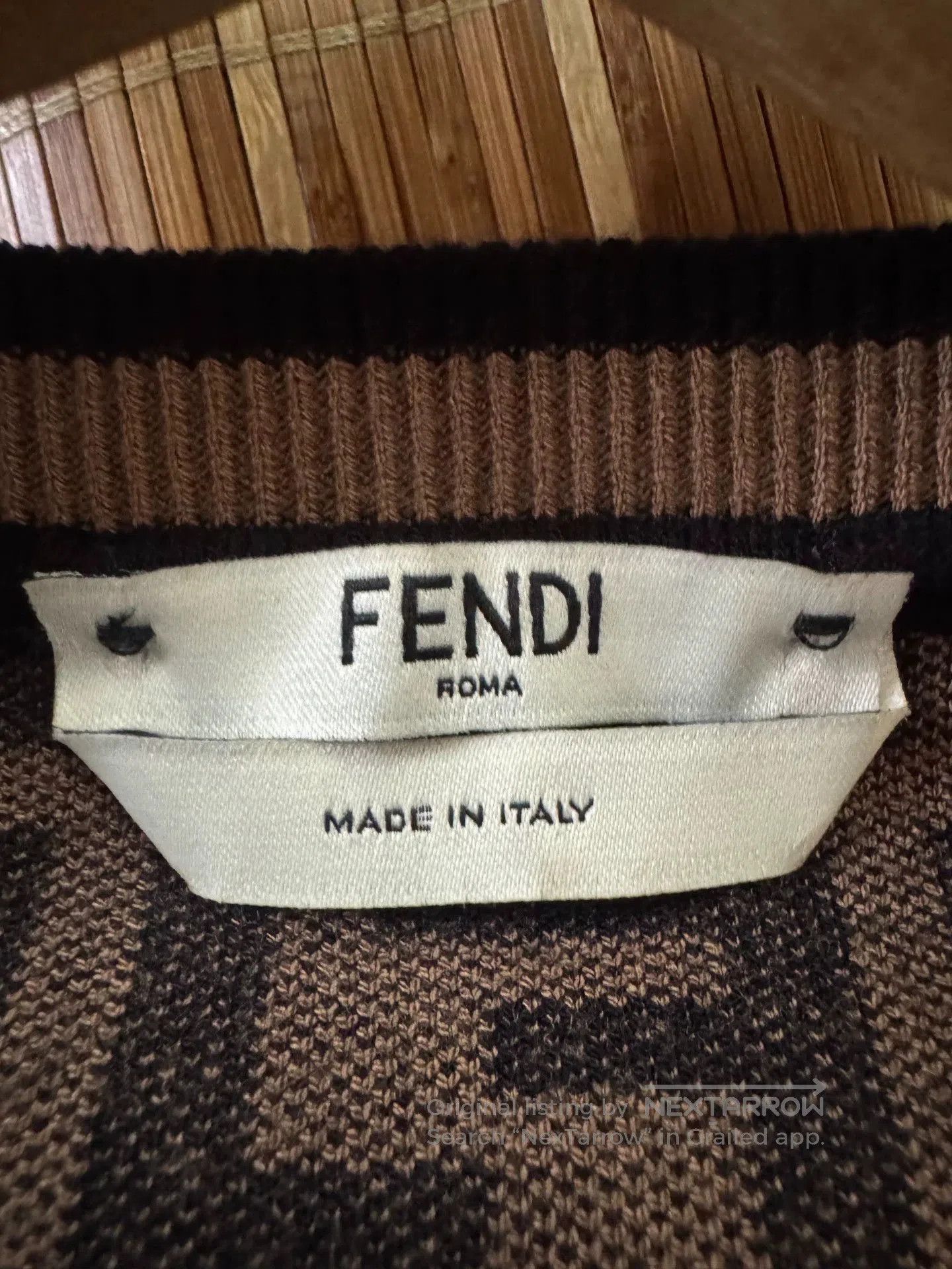 Fendi fendi brown logo knit sweater. Size US M / EU 48-50 / 2 - 5 Thumbnail