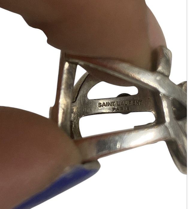 Yves Saint Laurent 2010’ (Rare) Saint Laurent Silver Geometric Spike Ring Size ONE SIZE - 6 Thumbnail