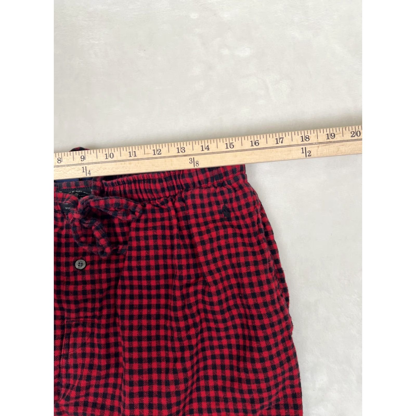 Polo Ralph Lauren Polo Ralph Lauren Sleep Pants Mens Large Red Plaid Flannel Lounge Pajamas Size US L / EU 52-54 / 3 - 6 Thumbnail
