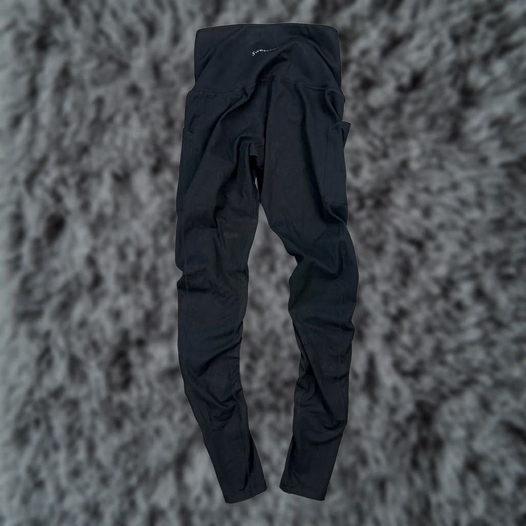 Vintage Sweetflexx High Rise Pockets Full Length Resistance Leggings Black Womens 6 Regular Slim Compression - - NA Size 28" / US 6 / IT 42 - 1 Thumbnail