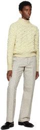 Jil Sander o1y1124 Viscose Turtleneck Sweater in Off-White Size US XS / EU 42 / 0 - 4 Thumbnail