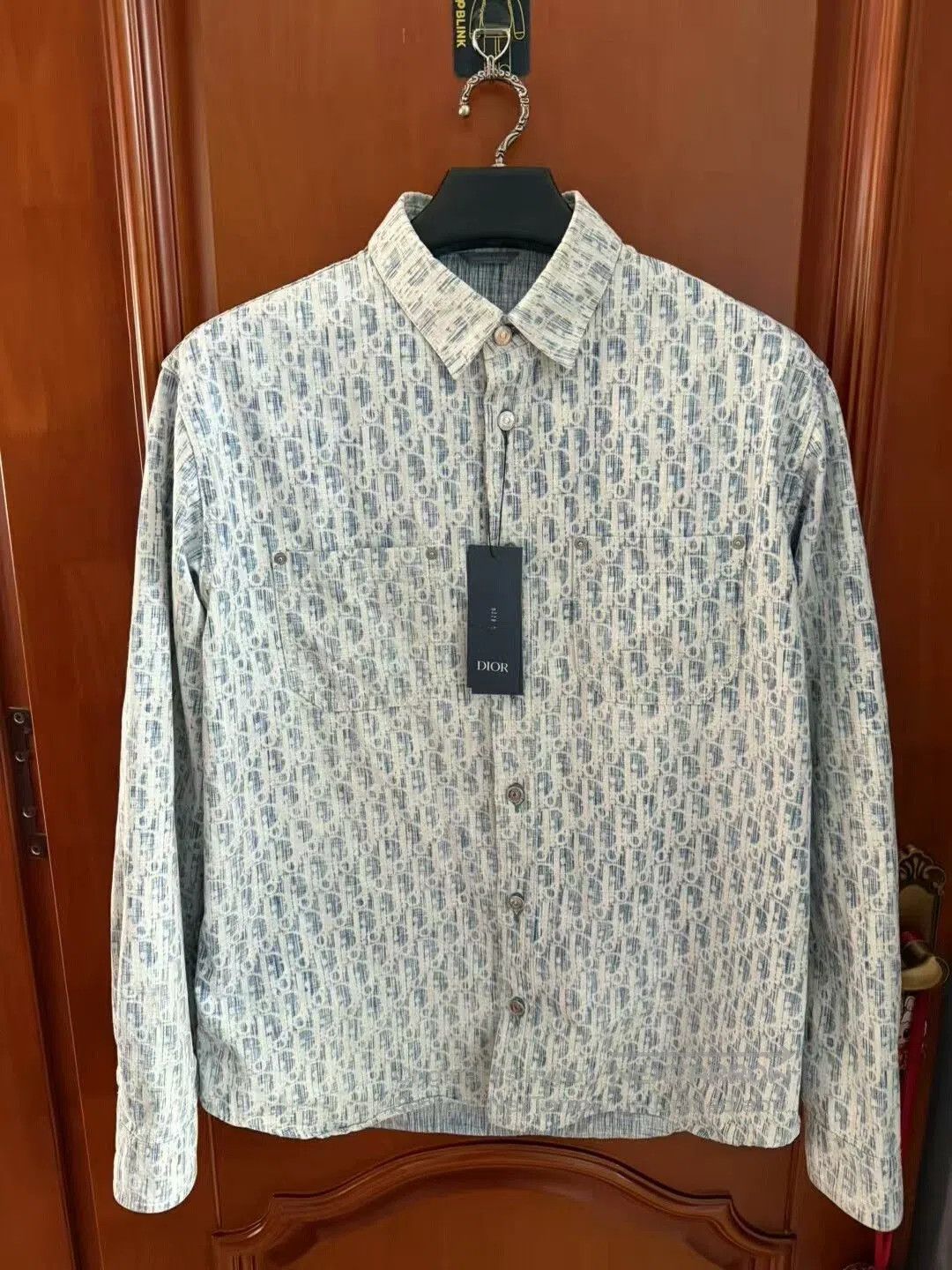 Dior dior blue and white logo shirt. Size US L / EU 52-54 / 3 - 1 Thumbnail