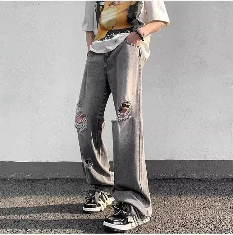 Japanese Brand Leisure washed distressed jeans Size US 32 / EU 48 - 5 Thumbnail