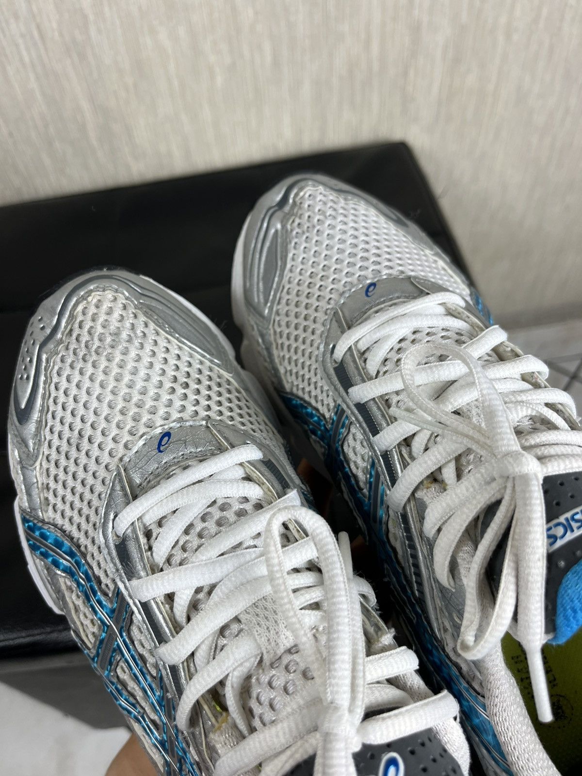 Asics × Vintage Vintage Asics Gel-Stratus 3 y2k mesh silver sneakers shoes Size US 9.5 / EU 42-43 - 15 Thumbnail