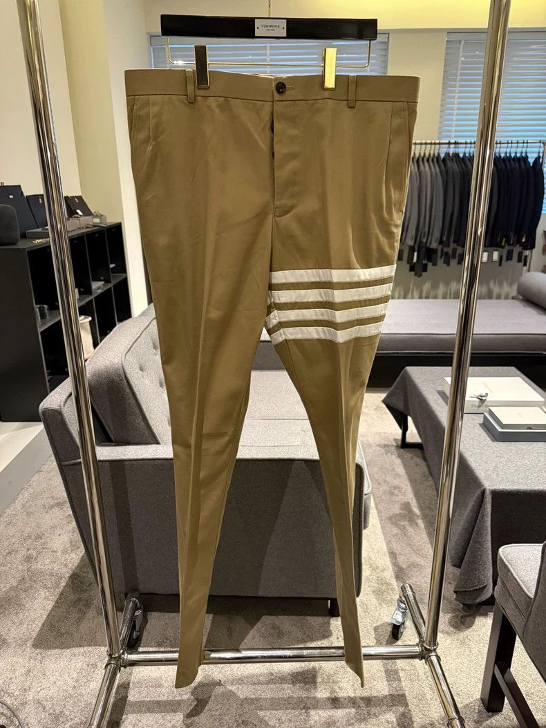 Rare Thom Browne Khaki Casual Pants-dmc