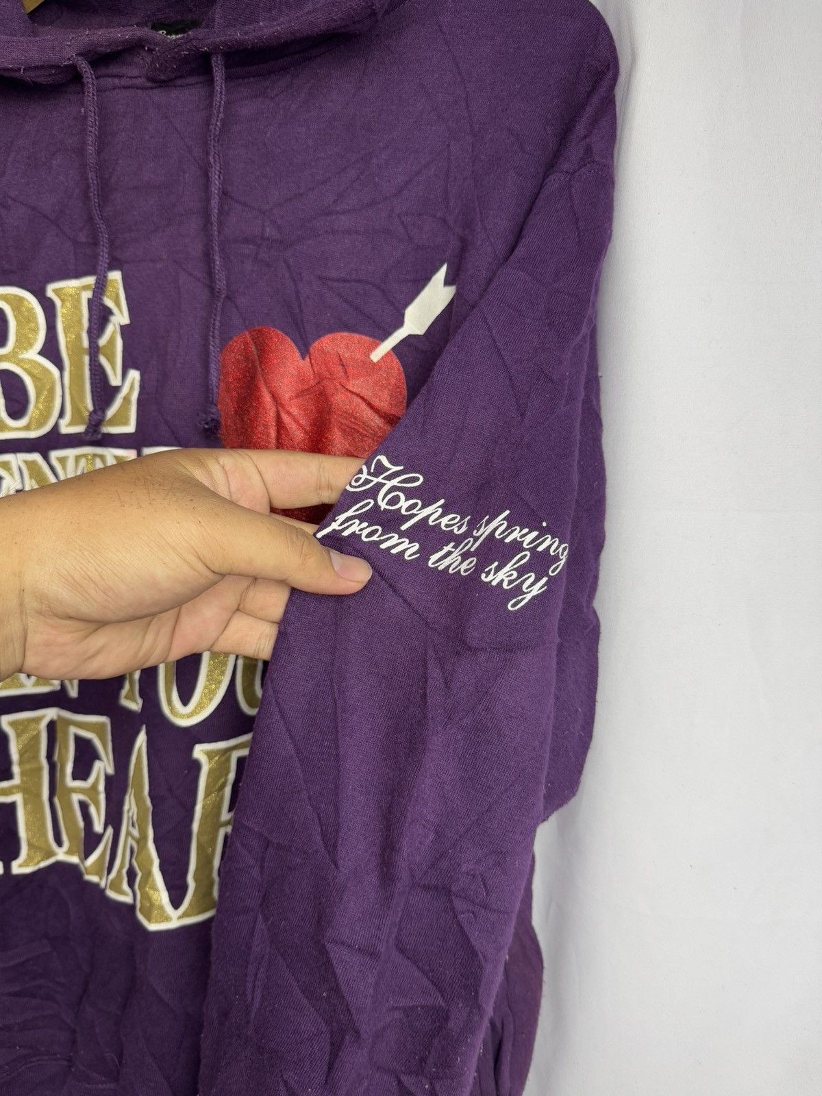 Beauty Beast × Hysteric Glamour × Japanese Brand 2000s "Be Gentle In Your Heart" Beaumont Carr Hoodie Size US L / EU 52-54 / 3 - 4 Thumbnail