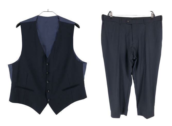 Ferrara Wool Formal Suit EU:29; UK/US:48S - W38 L26