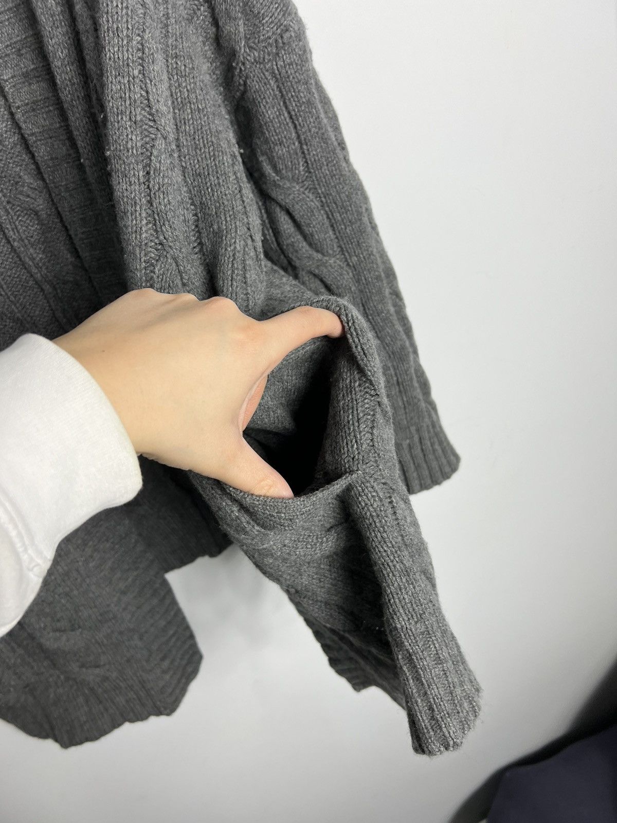 Polo Ralph Lauren × Ralph Lauren Braid Sweater Polo Ralph Lauren 90% Wool 10% Cashmere Size XS / US 0-2 / IT 36-38 - 3 Thumbnail