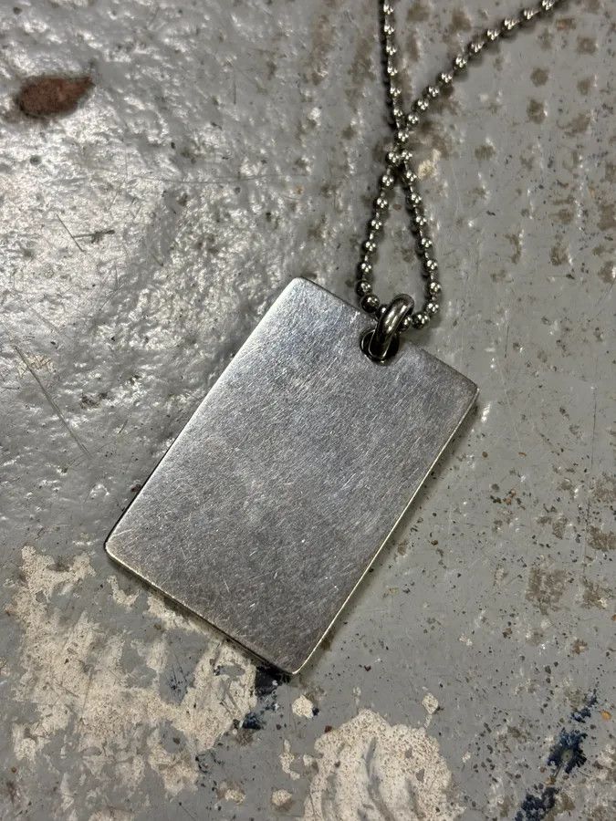 Dolce & Gabbana 2000s Dolce & Gabbana Pave Crystal Dog Tag Necklace Size ONE SIZE - 6 Thumbnail