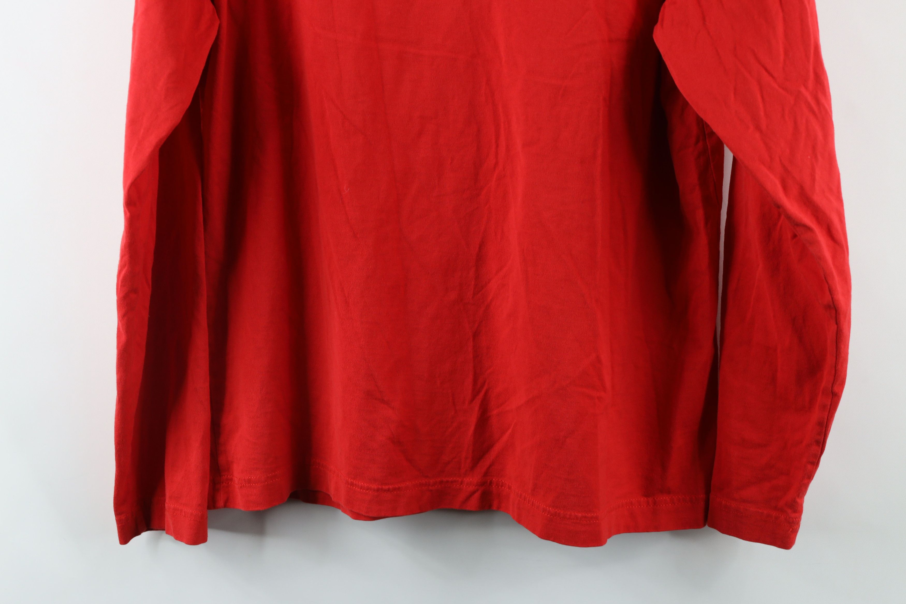 Oakley Vintage Oakley Big Logo Long Sleeve T-Shirt Red Cotton Size US M / EU 48-50 / 2 - 9 Thumbnail
